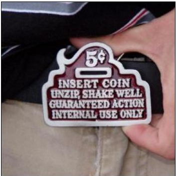 Suggestive Belt buckle
