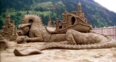 Sand Sculpture 3 - Dragon
