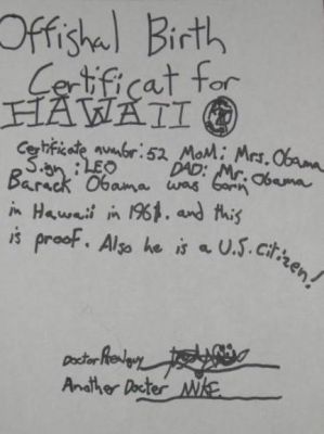 Obama birth certificate
Looks legit to me
