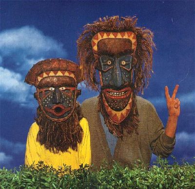 Couple in masks
Say hello to the neighborhood head hunters
