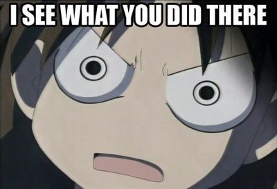 I see what you did there
And there, and there, and way over there!
