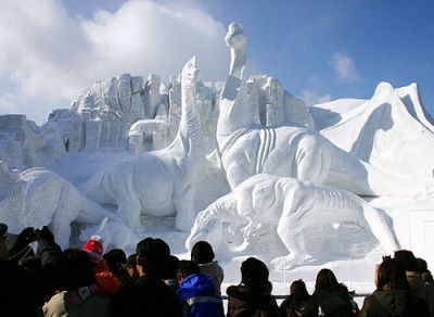 Snow Festival in Sapporo, Japan 
