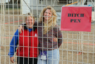 Bitch pen
It's a real thing at dog shows
